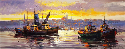 Boğazın Dokusunda Yağlı Boya Tablosu