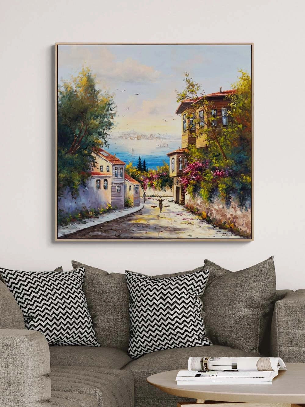 Boğazın Sessiz Sabahı Yağlı Boya Tablosu