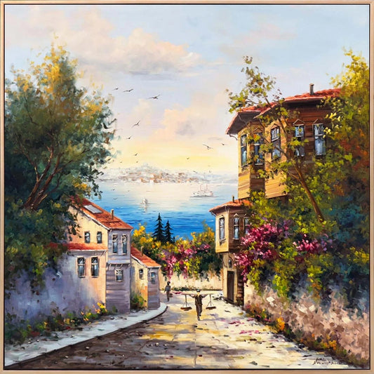 Boğazın Sessiz Sabahı Yağlı Boya Tablosu