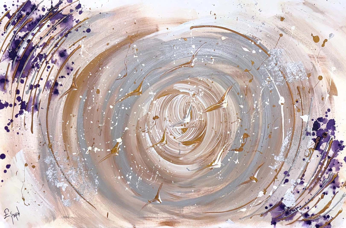 Boşlukta Bir An Yağlı Boya Tablosu