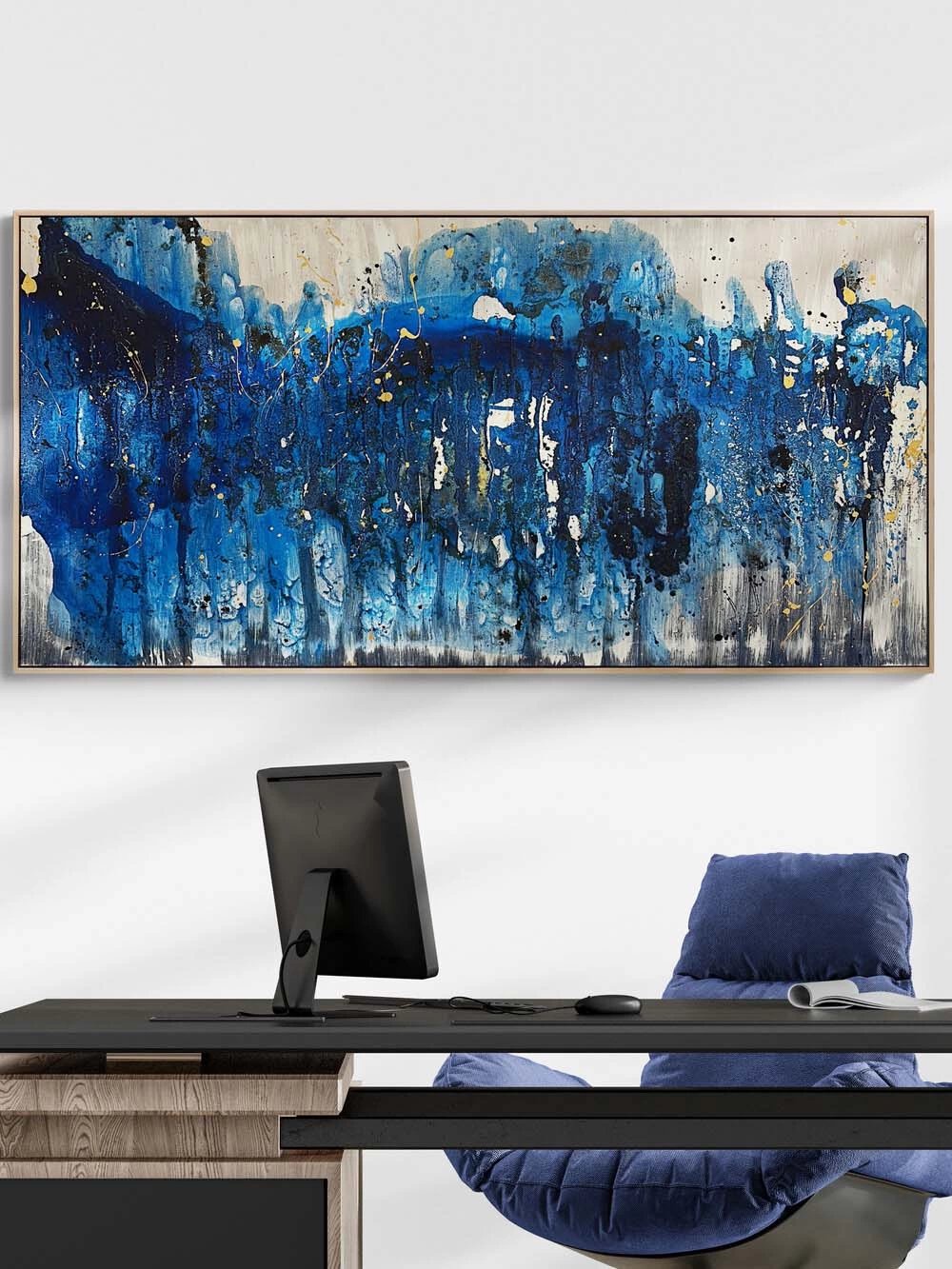 Boşlukta Bir Ses Yağlı Boya Tablosu