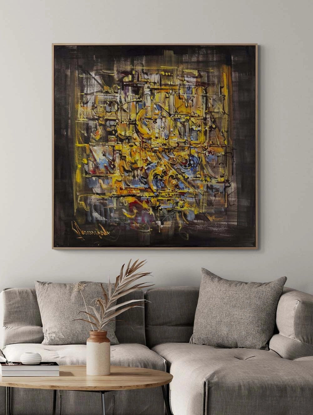 Bulanık Hatıra Yağlı Boya Tablosu