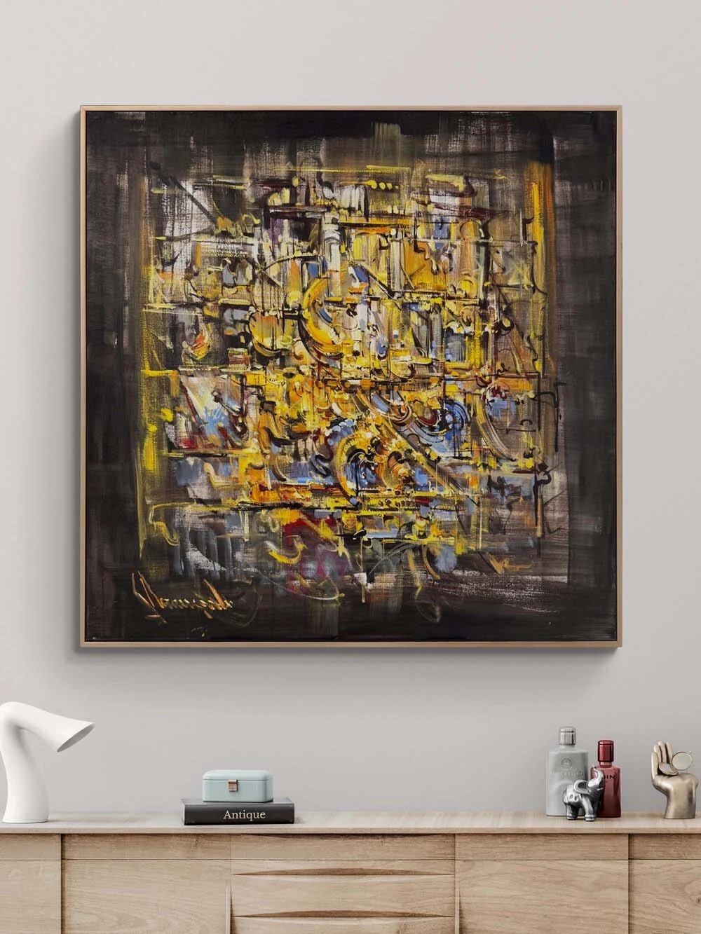 Bulanık Hatıra Yağlı Boya Tablosu