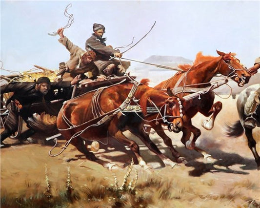 Büyük Mücadele Yağlı Boya Tablosu