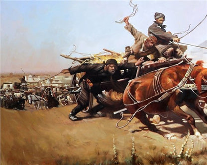 Büyük Mücadele Yağlı Boya Tablosu