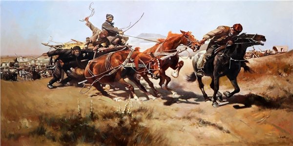 Büyük Mücadele Yağlı Boya Tablosu