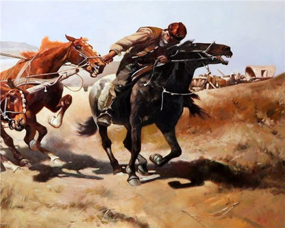 Büyük Mücadele Yağlı Boya Tablosu