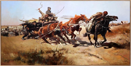 Büyük Mücadele Yağlı Boya Tablosu