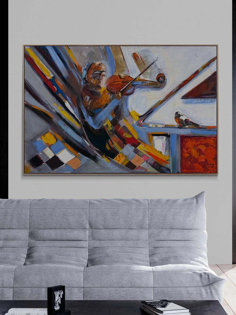 Çal Kemancı Yağlı Boya Tablosu