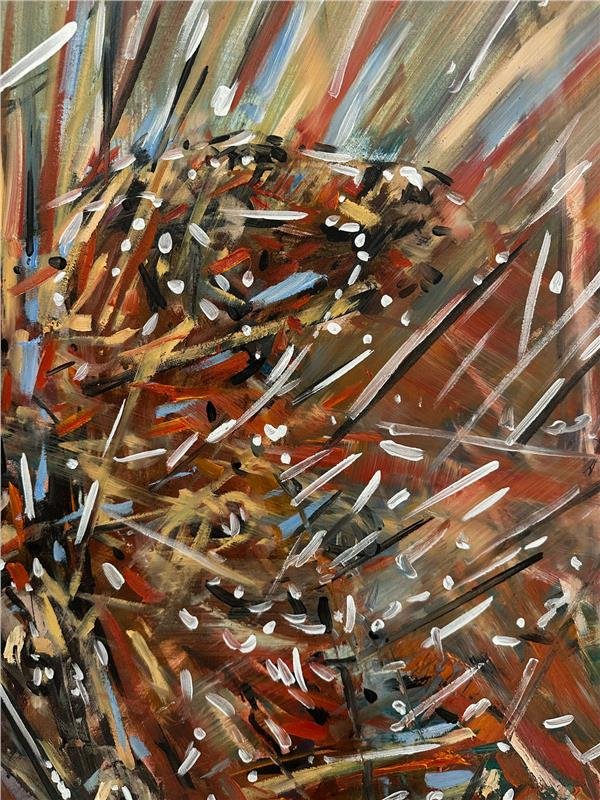 Sonsuz Mücadele Yağlı Boya Tablosu