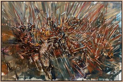 Sonsuz Mücadele Yağlı Boya Tablosu