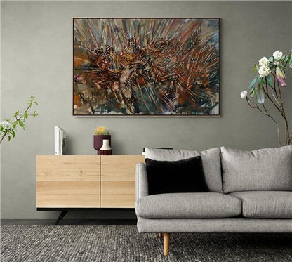 Sonsuz Mücadele Yağlı Boya Tablosu