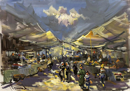 Çarşamba Pazarı Yağlı Boya Tablosu