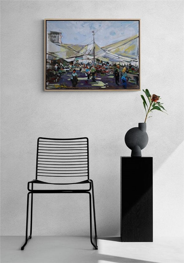 Çarşı - Bazaar Yağlı Boya Tablosu