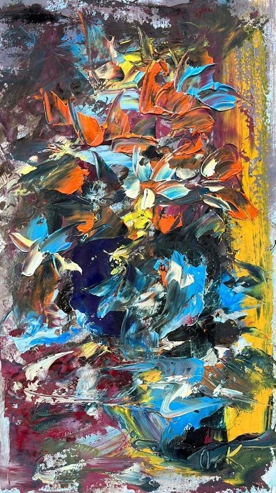 Çiçeklerin Düşleri Yağlı Boya Tablosu