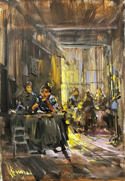 Çilingir Sofrası Yağlı Boya Tablosu