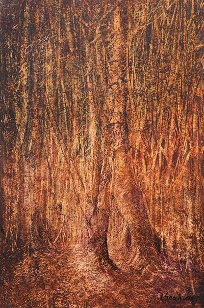 Doğanın Rüya Gibi Sonbaharı Yağlı Boya Tablosu