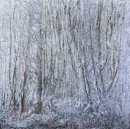 Beyazın Soğuk Şarkısı Yağlı Boya Tablosu