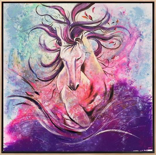 Atın Büyülü Dansı Yağlı Boya Tablosu