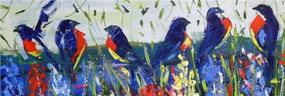 Kuşlar Arasında Yağlı Boya Tablosu