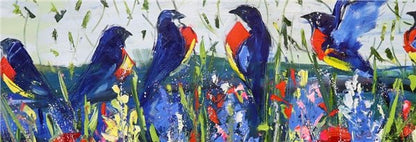 Kuşlar Arasında Yağlı Boya Tablosu