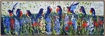 Kuşlar Arasında Yağlı Boya Tablosu