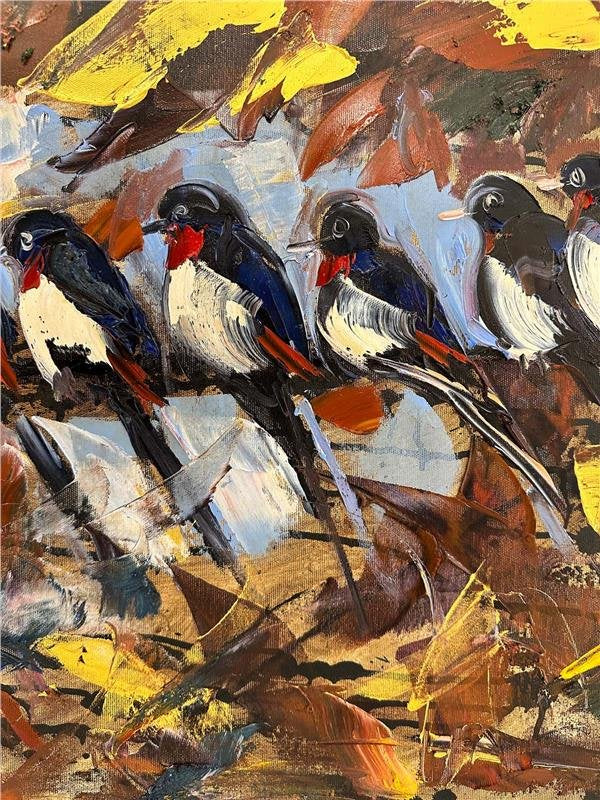 Ormanın Fısıltıları Yağlı Boya Tablosu