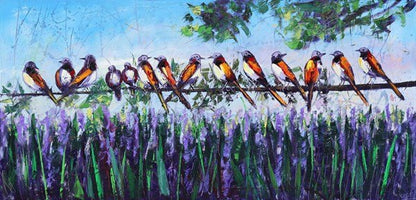 Gökyüzünden Fısıltılar Yağlı Boya Tablosu