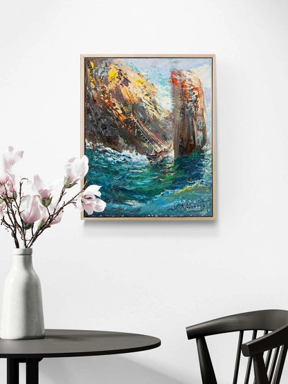 Dalgalar ve Sessizlik Yağlı Boya Tablosu