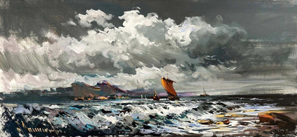 Dalgaların Fısıltısı Yağlı Boya Tablosu