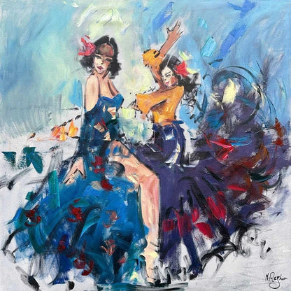 Dansın Renkleri Yağlı Boya Tablosu