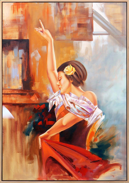 Dansın Zarafeti Yağlı Boya Tablosu