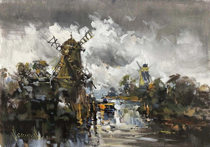 Değirmenlerin Sessizliği Yağlı Boya Tablosu