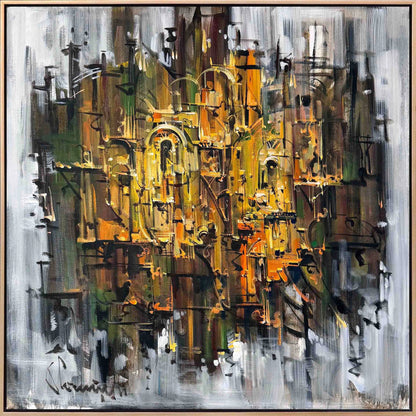 Denge Oyunu Yağlı Boya Tablosu