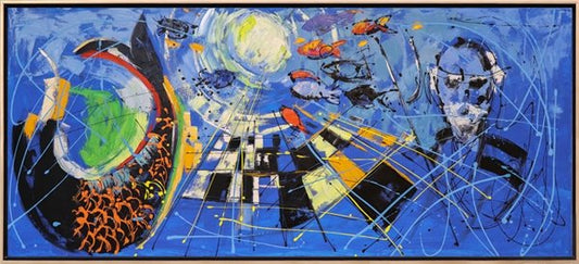 Deniz Tanrısı Yağlı Boya Tablosu