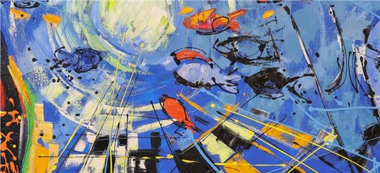 Deniz Tanrısı Yağlı Boya Tablosu