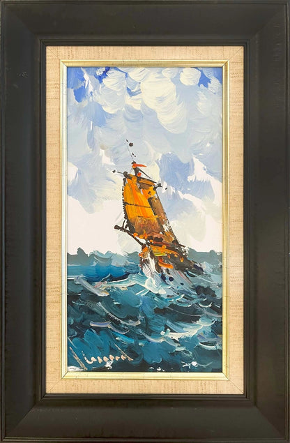 Denizde Bir Gün Yağlı Boya Tablosu