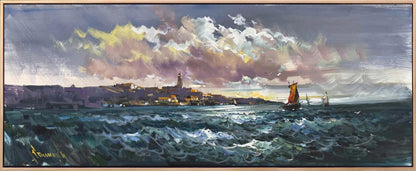 Denizde Bir Rüzgâr Yağlı Boya Tablosu