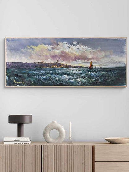 Denizde Bir Rüzgâr Yağlı Boya Tablosu