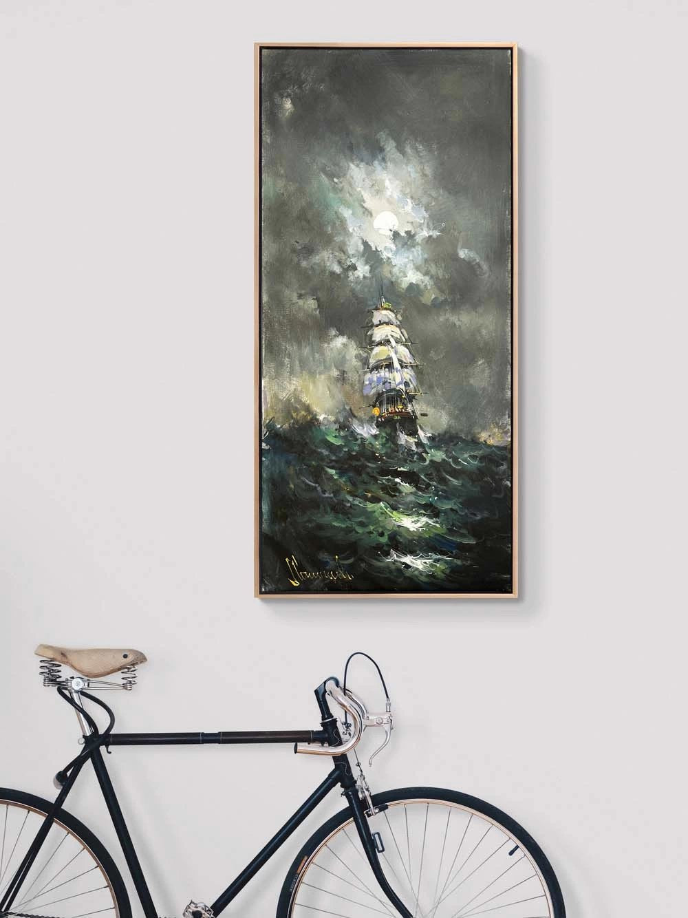 Denizlerin Gürültüsü Yağlı Boya Tablosu