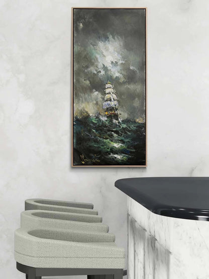 Denizlerin Gürültüsü Yağlı Boya Tablosu