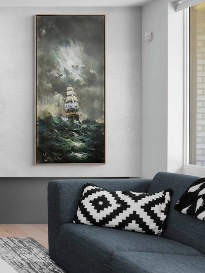 Denizlerin Gürültüsü Yağlı Boya Tablosu