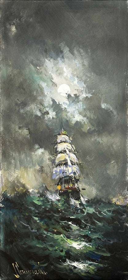 Denizlerin Gürültüsü Yağlı Boya Tablosu