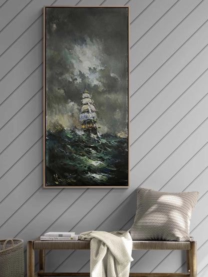 Denizlerin Gürültüsü Yağlı Boya Tablosu