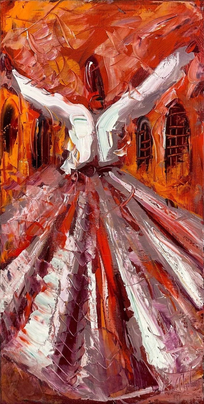 Dervişin Sessizliği Yağlı Boya Tablosu