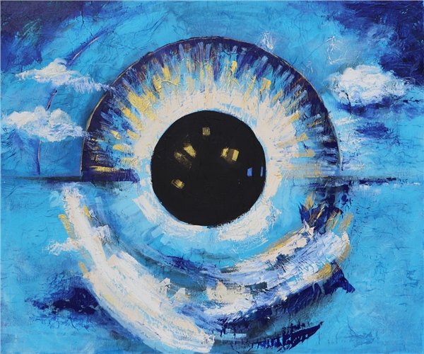 Derya Gözü Yağlı Boya Tablosu