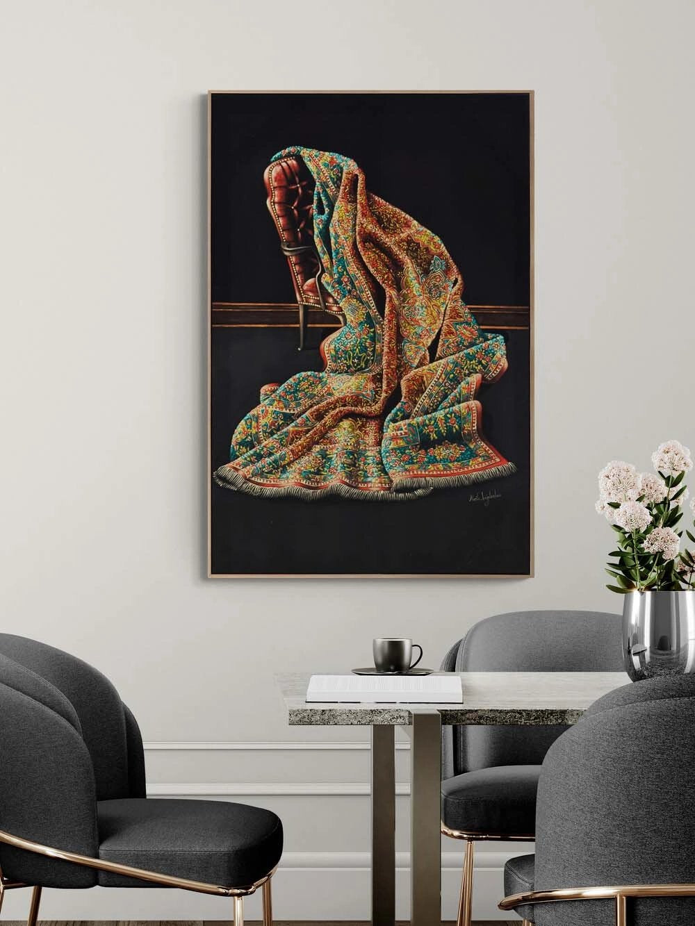 Desenlerin Hafızası Yağlı Boya Tablosu