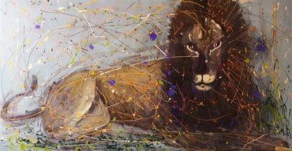 Aslanın Bakışı Yağlı Boya Tablosu Simurg Sanatevi