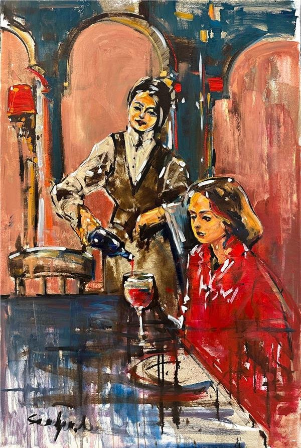 Sommelierin Lezzet Serüveni Yağlı Boya Tablosu