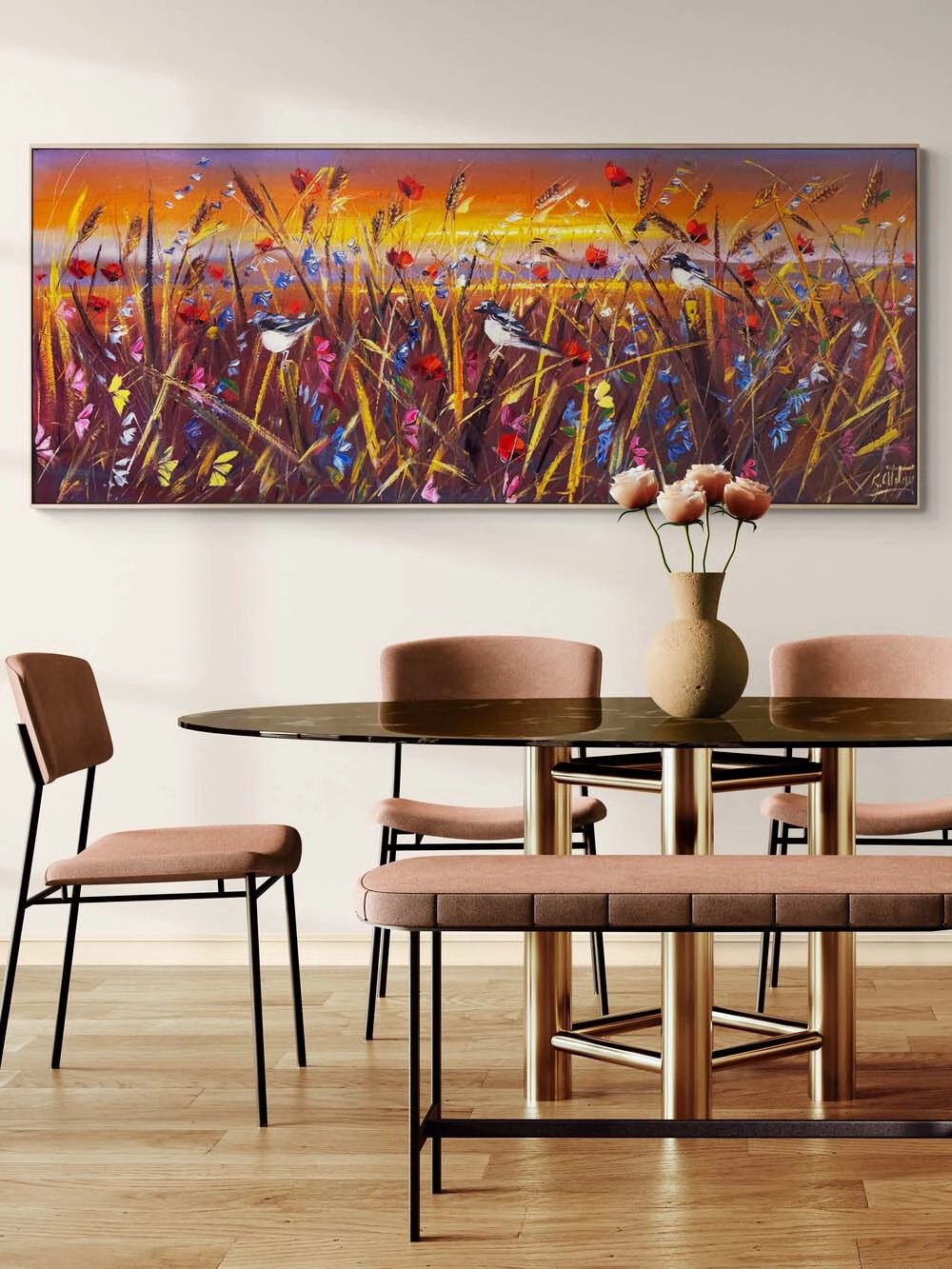 Doğanın Dokusu Yağlı Boya Tablosu